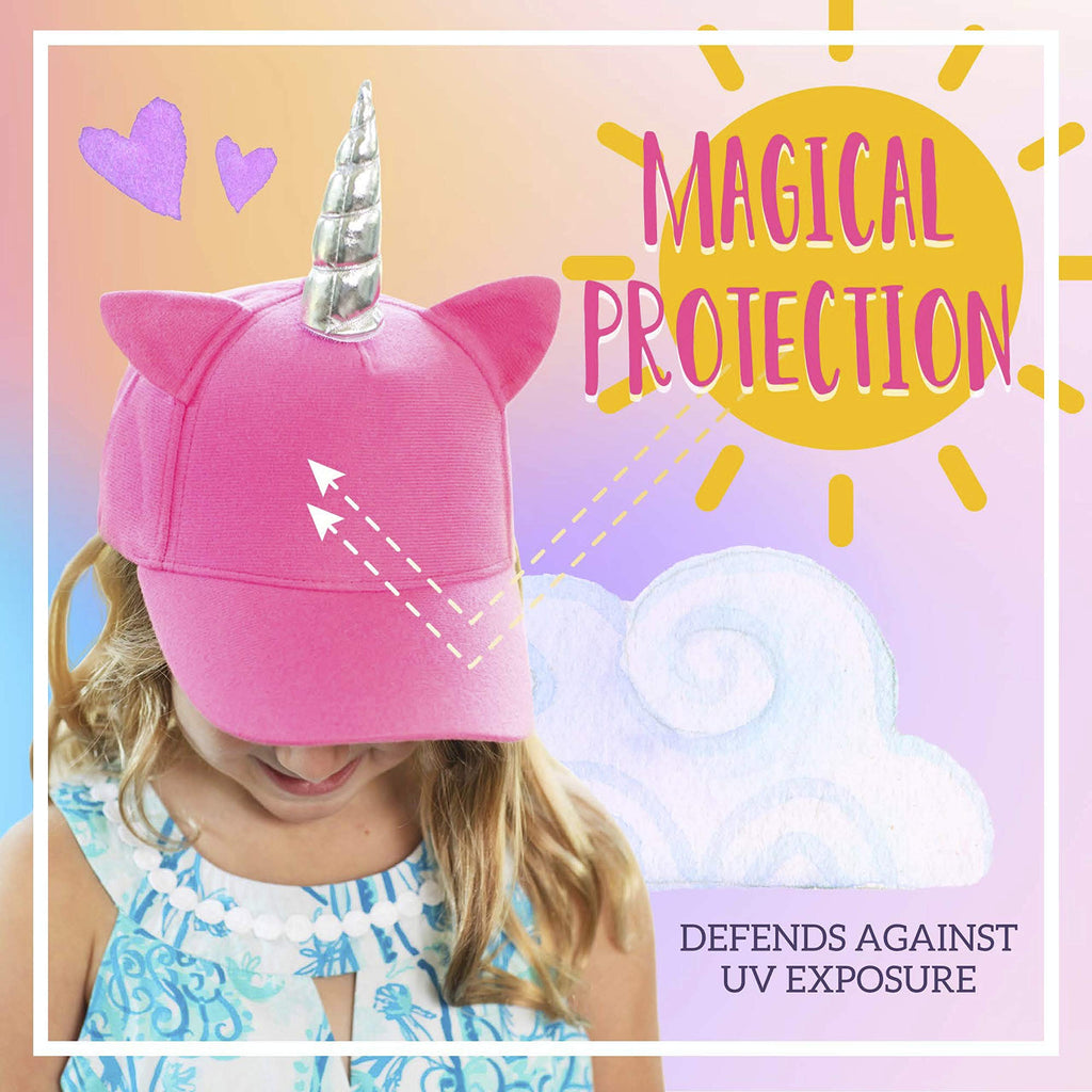 Unicorn Hat for Girls - Pink Girl Hats with Rainbow Unicorn Horn & Sil –  Born To Unicorn
